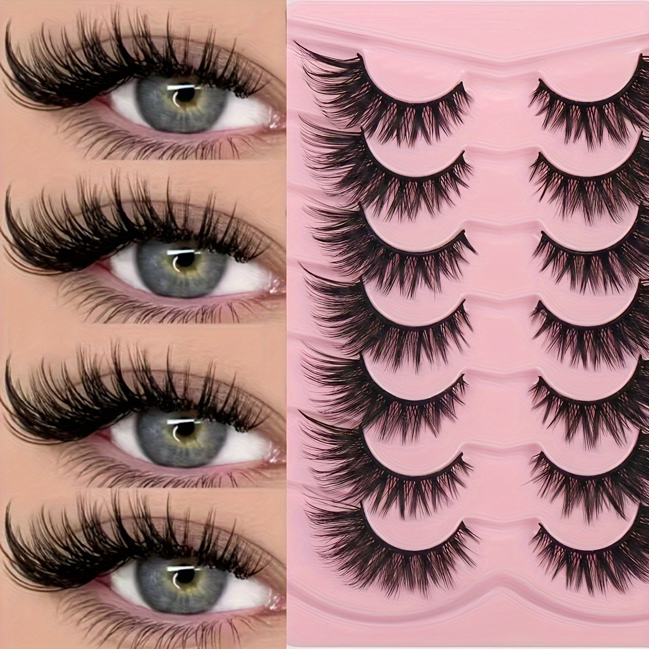 False Eyelashes Luxury 3d Plush Cat Eye False Eyelashes - , Fluffy, Lightweight, Suitable For Beginners | Multiple Styles Reusable Eyelashes
False Eyelashes Luxury 3d Plush Cat Eye False Eyelashes - , Fluffy, Lightweight, Suitable For Beginners | Multiple Styles Reusable Eyelashes