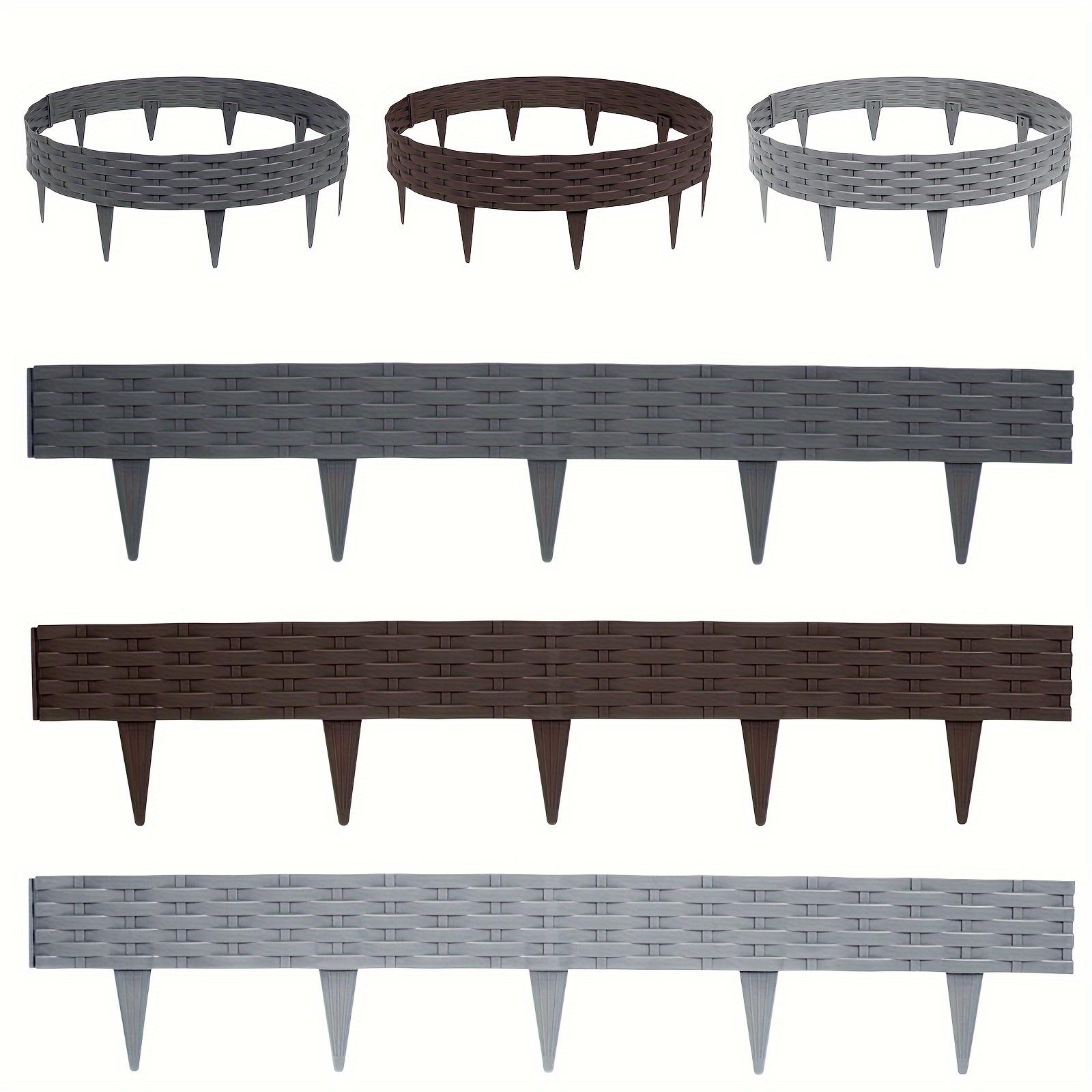Flexible Lawn Edging 100cm Paving Rattan Look Plastic Stone For The Garden Set Replacemet Of Lawn Edging Stones
Flexible Lawn Edging 100cm Paving Rattan Look Plastic Stone For The Garden Set Replacemet Of Lawn Edging Stones