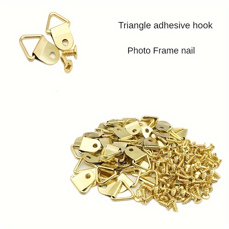 30pcs Iron Small Triangle Hook With Screw Photo Frame Piece Hanging For Clock Painting Artwork Photo Frame Photo Nail
30pcs Iron Small Triangle Hook With Screw Photo Frame Piece Hanging For Clock Painting Artwork Photo Frame Photo Nail