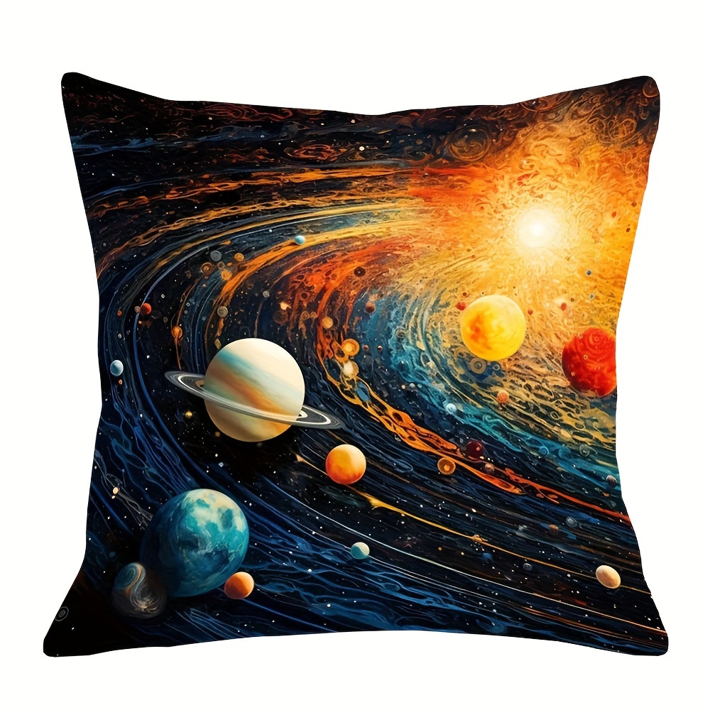Solar System-inspired 18x18 Inch Plush Cushion Cover - Soft, Machine Washable, Zip Closure For Sofa & Bedroom Decor (cushion Not Included)
Solar System-inspired 18x18 Inch Plush Cushion Cover - Soft, Machine Washable, Zip Closure For Sofa & Bedroom Decor (cushion Not Included)