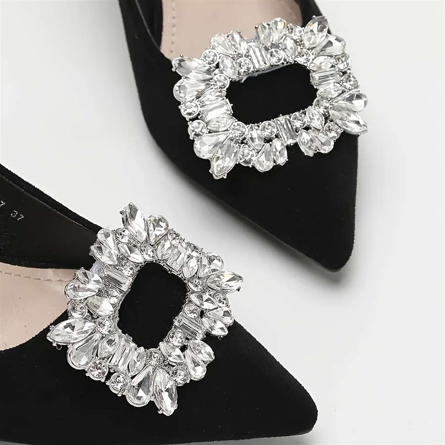 Elegant Crystal Shoe Clips, 1 Pair Detachable Iron Fashion Shoe Charms For Women, Diy Removable High Heel Rhinestone Buckle Shoe Decorations
Elegant Crystal Shoe Clips, 1 Pair Detachable Iron Fashion Shoe Charms For Women, Diy Removable High Heel Rhinestone Buckle Shoe Decorations