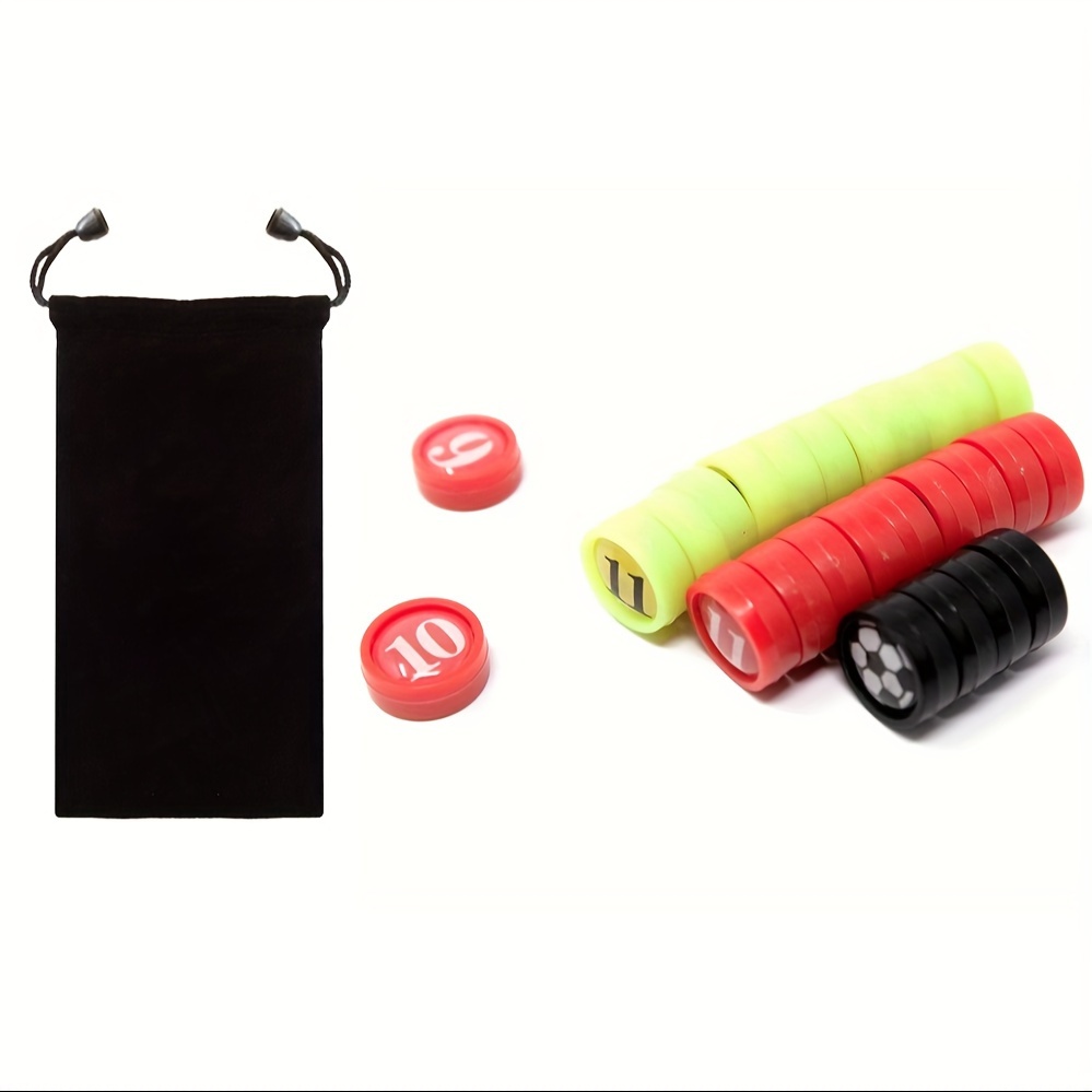 Soccer Magnets, Set Of 26, Pvc Player Position Markers, 0.75" Dia., Uncharged, With Black Carrying Bag For Coaches And Referees
Soccer Magnets, Set Of 26, Pvc Player Position Markers, 0.75" Dia., Uncharged, With Black Carrying Bag For Coaches And Referees