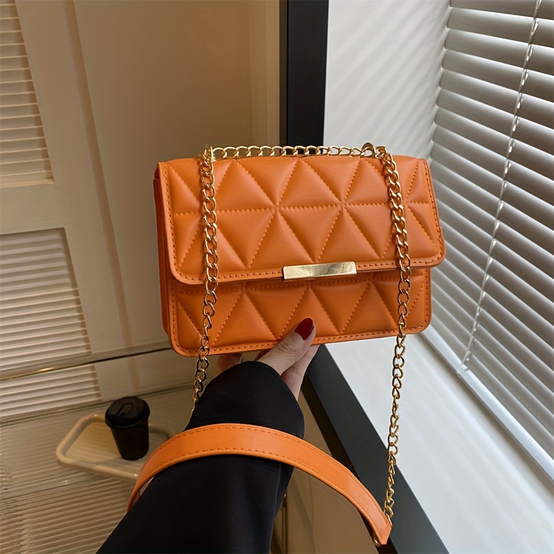 Fashion Chain Crossbody Bag, Argyle Quilted Shoulder Bag, Women's Casual Handbag Square Purse
Fashion Chain Crossbody Bag, Argyle Quilted Shoulder Bag, Women's Casual Handbag Square Purse