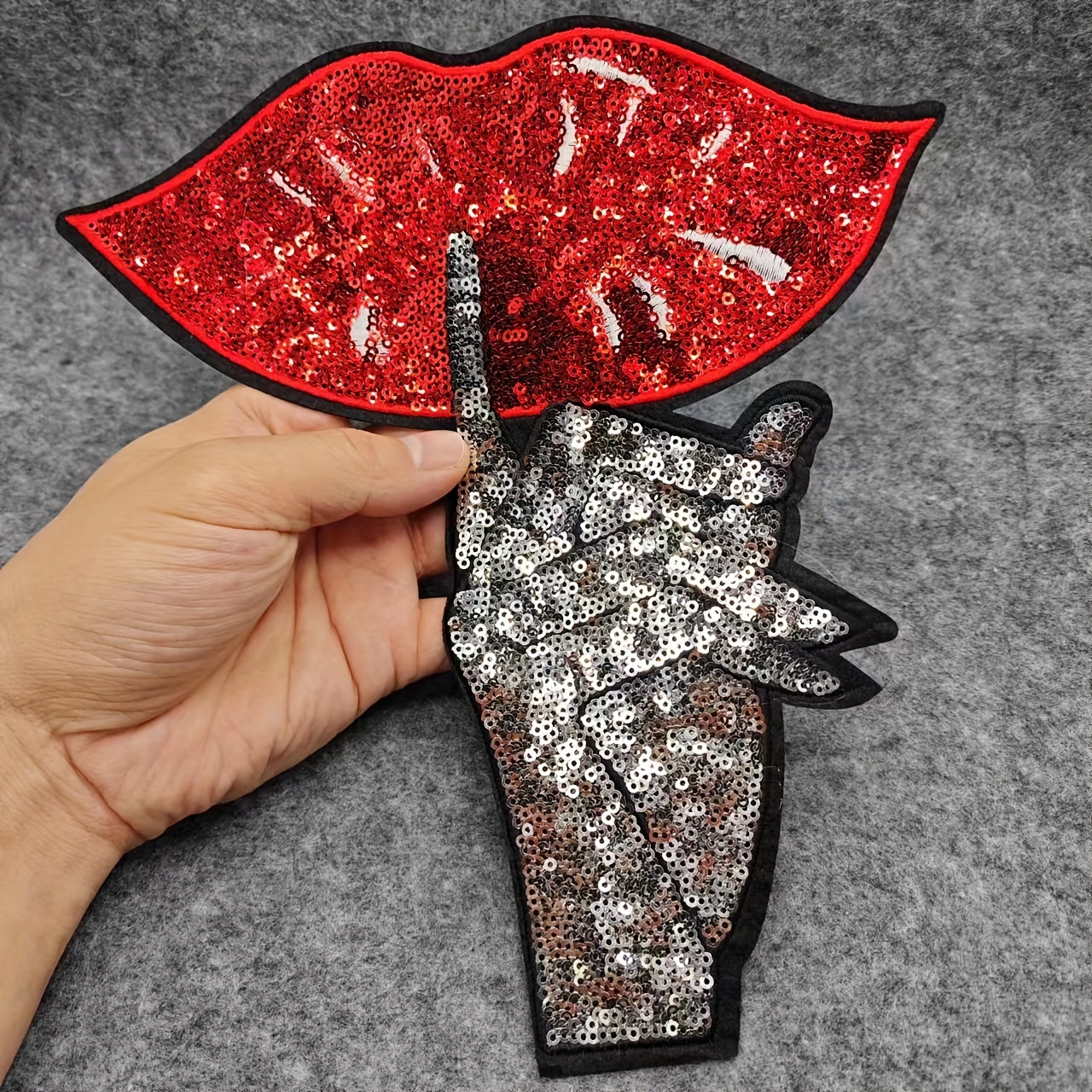 Clothing Sequin Fabric Lip Patch Iron-on T-shirt Women's Diy Clothes Patch Clothes Decoration
Clothing Sequin Fabric Lip Patch Iron-on T-shirt Women's Diy Clothes Patch Clothes Decoration