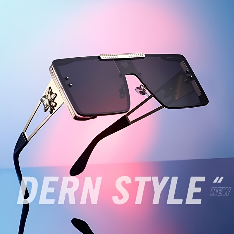 Metal Fashion Glasses Women's Rectangle Glasses Women's Oversized Frame Anti Glare Sun Shade
Metal Fashion Glasses Women's Rectangle Glasses Women's Oversized Frame Anti Glare Sun Shade