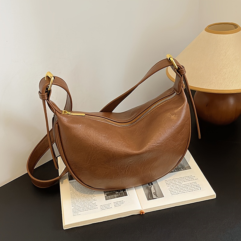 Soft Crossbody Bag For Women - Adjustable Strap, Zipper Closure, Casual Shoulder Bag In Khaki, Coffee, Tan, , Handbag | Handbag | Adjustable Strap Bag, Small Crossbody Bag
Soft Crossbody Bag For Women - Adjustable Strap, Zipper Closure, Casual Shoulder Bag In Khaki, Coffee, Tan, , Handbag | Handbag | Adjustable Strap Bag, Small Crossbody Bag