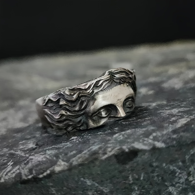 Vintage Style Venus Inspired Half-face Ring For Men And Women, Fashion Adjustable Open Cuff Design, No Mosaic Zinc Alloy Ring For
Vintage Style Venus Inspired Half-face Ring For Men And Women, Fashion Adjustable Open Cuff Design, No Mosaic Zinc Alloy Ring For