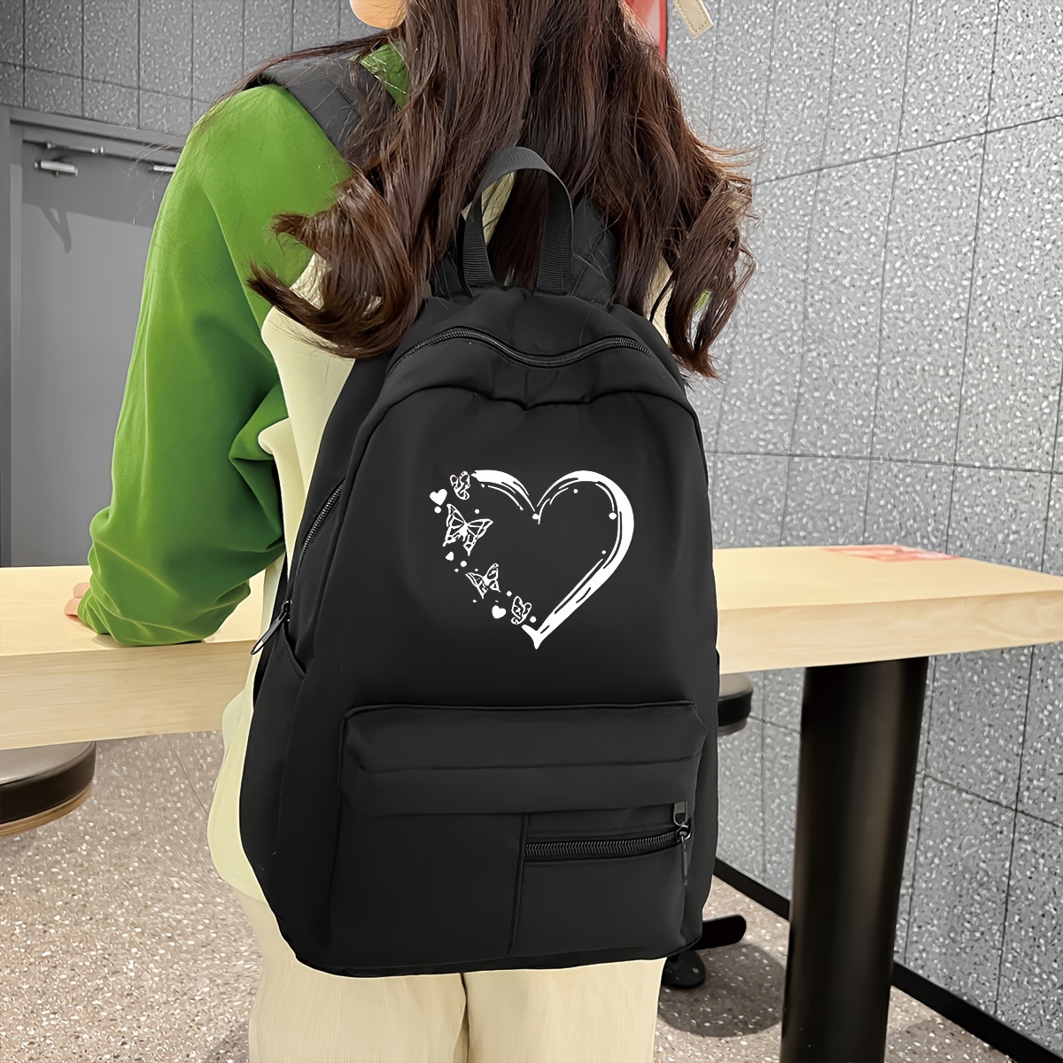 Durable Waterproof Casual Backpack For Men Women, Butterflies Love Print Multi-functional Backpack
Durable Waterproof Casual Backpack For Men Women, Butterflies Love Print Multi-functional Backpack