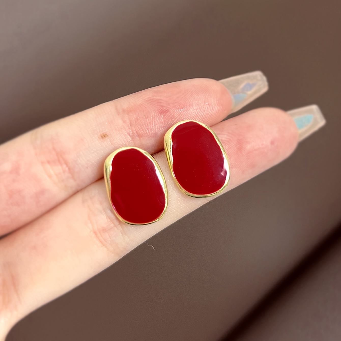 Vintage Style Red Geometric Earrings: Small, Unique, And Perfect For Everyday Or Party Wear - No Gemstone, Alloy Material, Copper Earposts
Vintage Style Red Geometric Earrings: Small, Unique, And Perfect For Everyday Or Party Wear - No Gemstone, Alloy Material, Copper Earposts