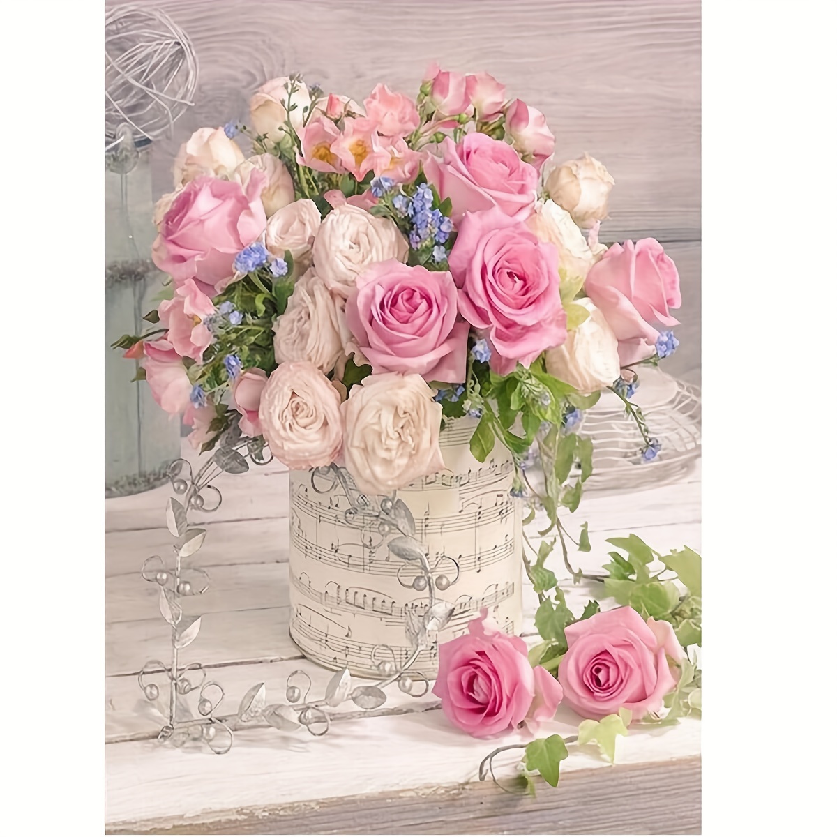 Adult Diamond Art Painting Kit, Sheet Music Paper Flower Basket Diamond Painting Kit Full Round Diamond Diy 5d, Sheet Music Paper Diamond Art Kit Moon Gem Craft Gift Home Wall Decoration 30x40cm
Adult Diamond Art Painting Kit, Sheet Music Paper Flower Basket Diamond Painting Kit Full Round Diamond Diy 5d, Sheet Music Paper Diamond Art Kit Moon Gem Craft Gift Home Wall Decoration 30x40cm