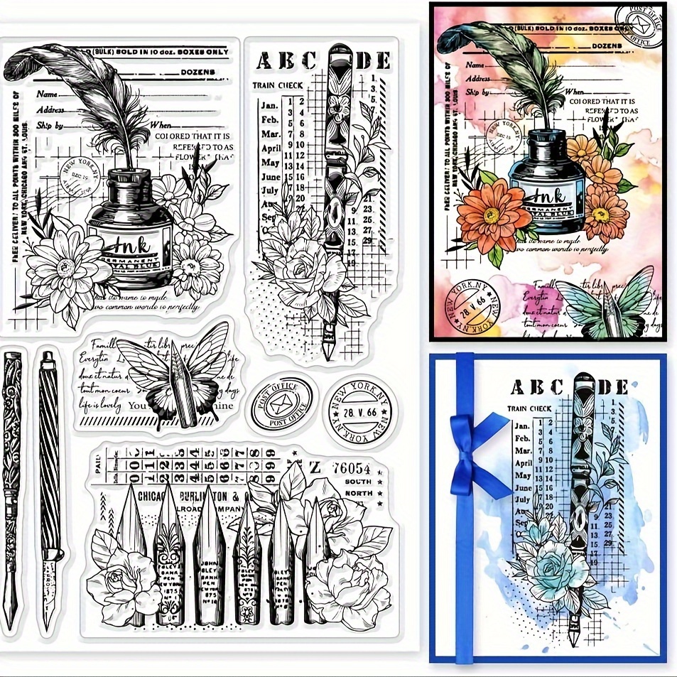 Pen Clear Stamp For Card Making, Text Backgrounds & Scrapbooking - Pvc Crafting Supplies
Pen Clear Stamp For Card Making, Text Backgrounds & Scrapbooking - Pvc Crafting Supplies