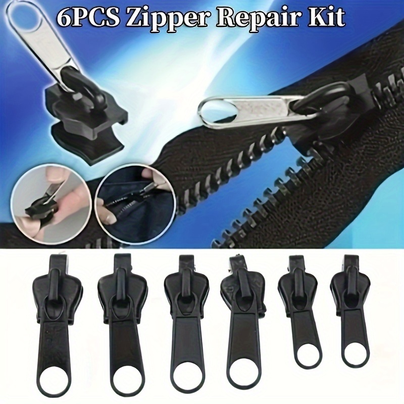 6pcs Instant Zipper Repair Kit, Universal Design, Multiple Sizes, Easy Clothing Fix, Portable For Quick Fixes
6pcs Instant Zipper Repair Kit, Universal Design, Multiple Sizes, Easy Clothing Fix, Portable For Quick Fixes