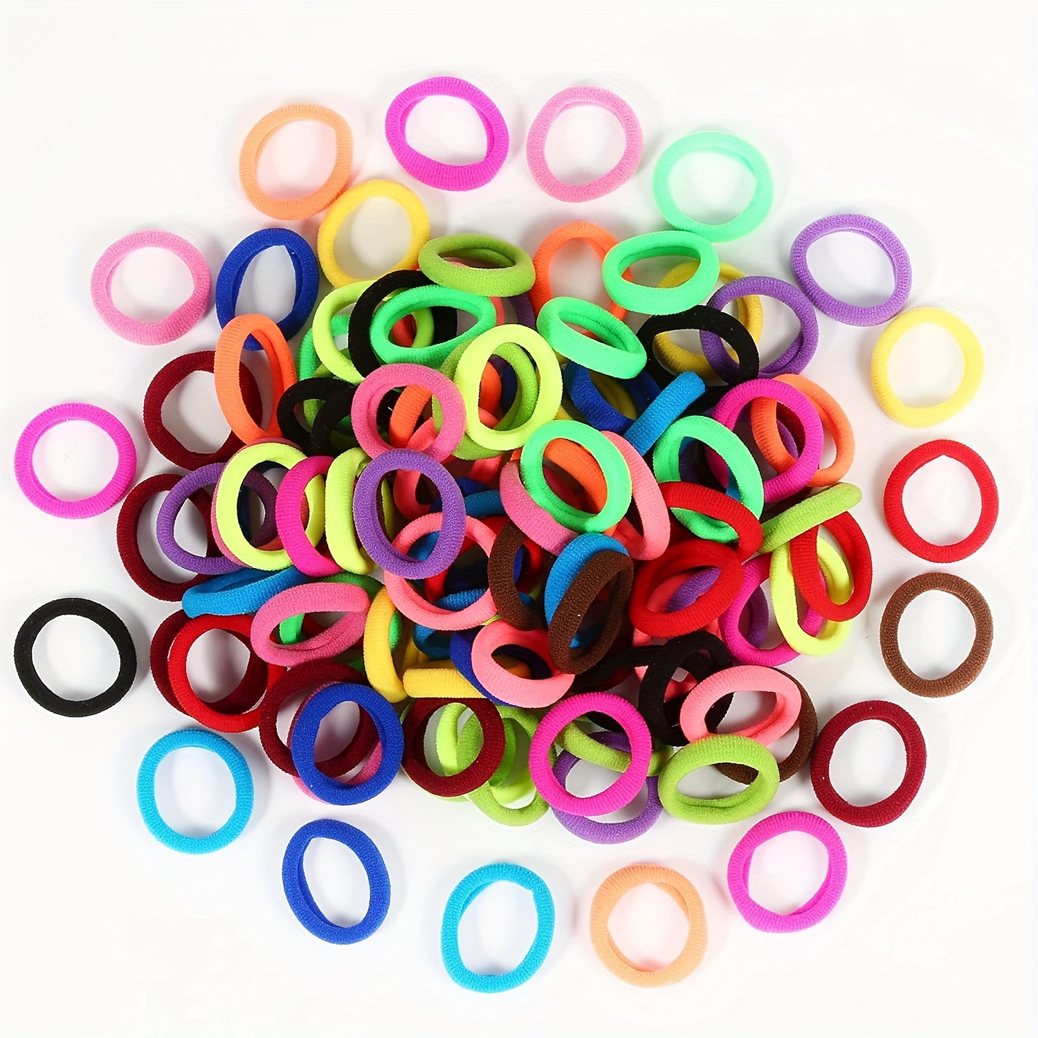 100pcs Woman Hair Ties, Cotton Hair Ties, Multicolor Small Seamless Hair Bands Elastic Ponytail Holders
100pcs Woman Hair Ties, Cotton Hair Ties, Multicolor Small Seamless Hair Bands Elastic Ponytail Holders