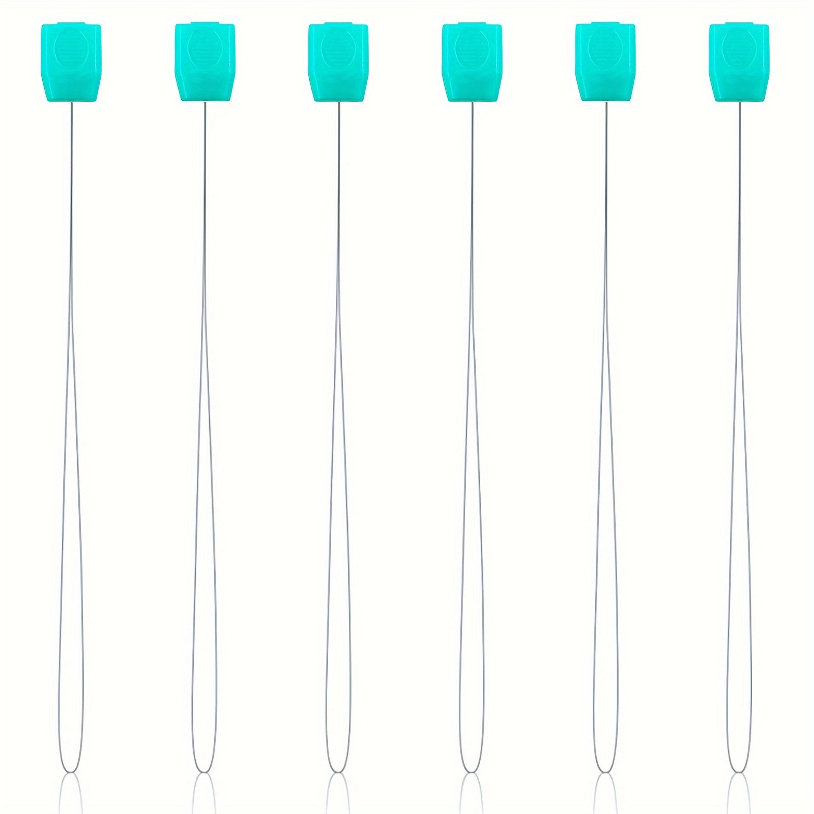 6pcs Punch Needle Threaders, 9.8 Inches (25cm) Plastic Handles, Embroidery Stitching Tools, Suitable For 3.5mm & 5.0mm Punch Needles
6pcs Punch Needle Threaders, 9.8 Inches (25cm) Plastic Handles, Embroidery Stitching Tools, Suitable For 3.5mm & 5.0mm Punch Needles