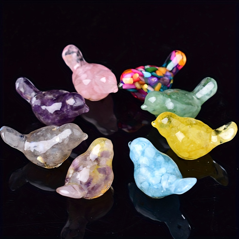 Natural Stone Bird Ornaments - Handcrafted Crystal And Resin Garden Decorations, Perfect For Home And Desktop Display
Natural Stone Bird Ornaments - Handcrafted Crystal And Resin Garden Decorations, Perfect For Home And Desktop Display