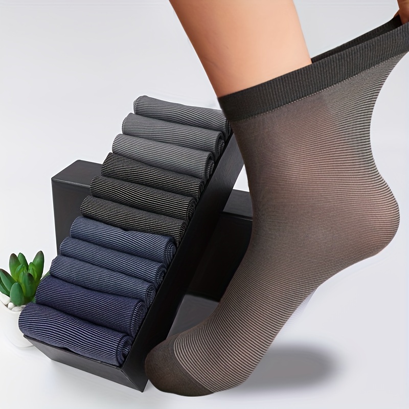 10/40 Pairs Of Men's Ultra-thin Cooling Non-slip Crew Socks, Anti Odor & Sweat Absorption Breathable Socks, For Summer
10/40 Pairs Of Men's Ultra-thin Cooling Non-slip Crew Socks, Anti Odor & Sweat Absorption Breathable Socks, For Summer