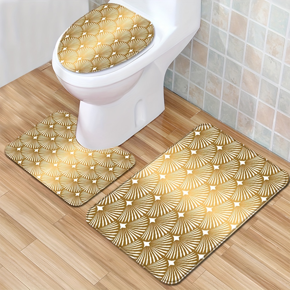 1/3pcs Golden Background White Star Floor Mat Set Toilet Cover Toilet Carpet Bathroom Absorbent Door Mat Bathroom Three-piece Set Anti-slip Mat Decoration
1/3pcs Golden Background White Star Floor Mat Set Toilet Cover Toilet Carpet Bathroom Absorbent Door Mat Bathroom Three-piece Set Anti-slip Mat Decoration