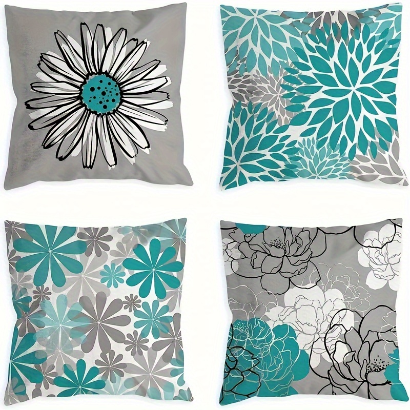 4pcs Geometric Floral Linen Throw Pillow Covers, Decorative Sofa Cushion Covers Without Pillow Core
4pcs Geometric Floral Linen Throw Pillow Covers, Decorative Sofa Cushion Covers Without Pillow Core