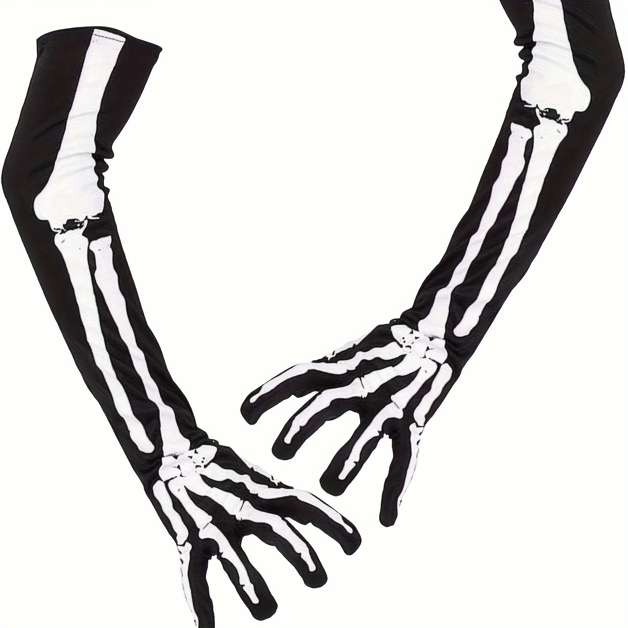 Festive Gloves: Long Skeleton Hand Costume For Women - Party Wear, Polyester Material, No Battery Required
Festive Gloves: Long Skeleton Hand Costume For Women - Party Wear, Polyester Material, No Battery Required