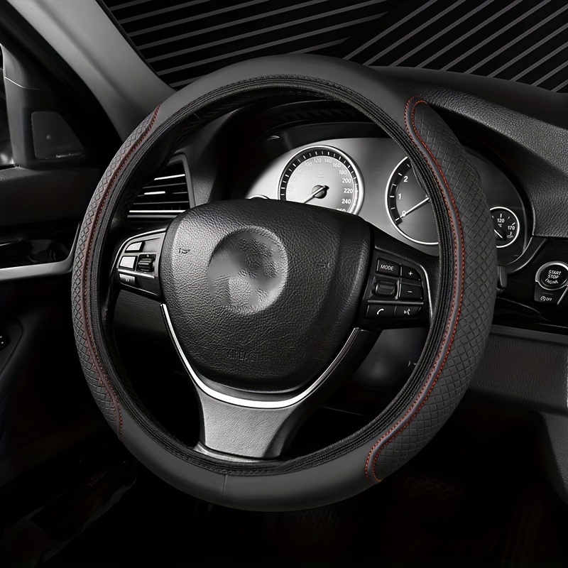 Pu Leather Steering Wheel Cover, Non-slip And Wear-resistant, Business Casual Style, Universal Fit Without Inner Circle
Pu Leather Steering Wheel Cover, Non-slip And Wear-resistant, Business Casual Style, Universal Fit Without Inner Circle