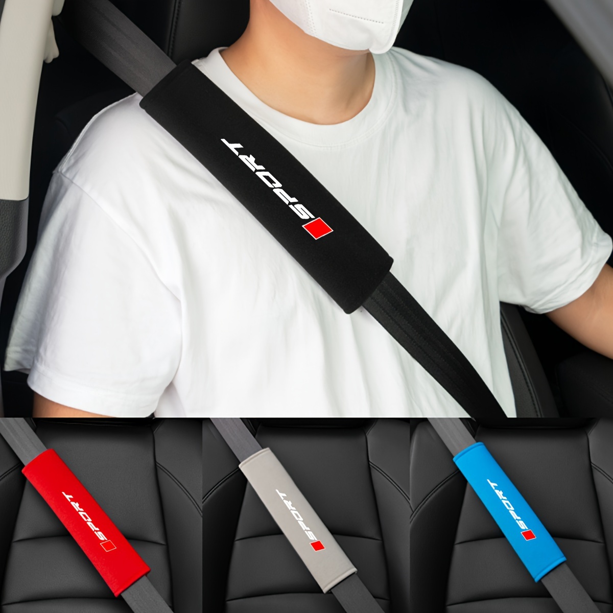 Lot de 2 housses douces pour ceinture de sécurité de voiture, protège-épaules pour Toyota, Honda, Mazda, Mitsubishi, Jeep, MG
Lot de 2 housses douces pour ceinture de sécurité de voiture, protège-épaules pour Toyota, Honda, Mazda, Mitsubishi, Jeep, MG