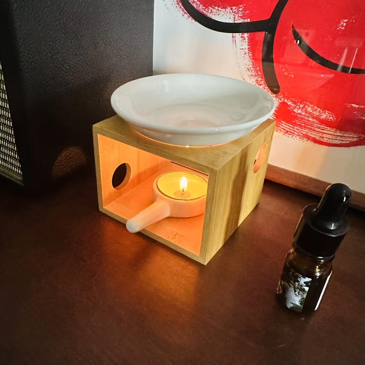 1 Nan Bamboo Double-chamber Essential Oil Diffuser With Ceramic Lamp - Cozy Aromatherapy Candle Holder, For Home Decor, Ideal For & Meditation (candles & Essential Oils Not Included)
1 Nan Bamboo Double-chamber Essential Oil Diffuser With Ceramic Lamp - Cozy Aromatherapy Candle Holder, For Home Decor, Ideal For & Meditation (candles & Essential Oils Not Included)