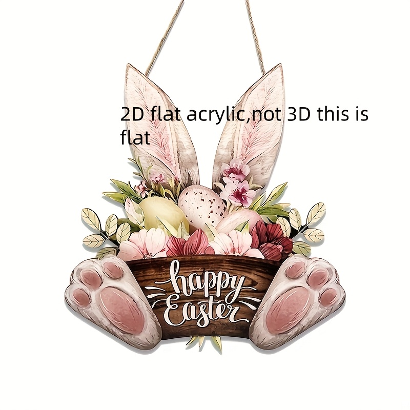 1pc Handmade Wooden Easter Bunny And Eggs Wall Art Sign With Spring Flowers, Indoor And Outdoor Decorations, No Electricity Required
1pc Handmade Wooden Easter Bunny And Eggs Wall Art Sign With Spring Flowers, Indoor And Outdoor Decorations, No Electricity Required