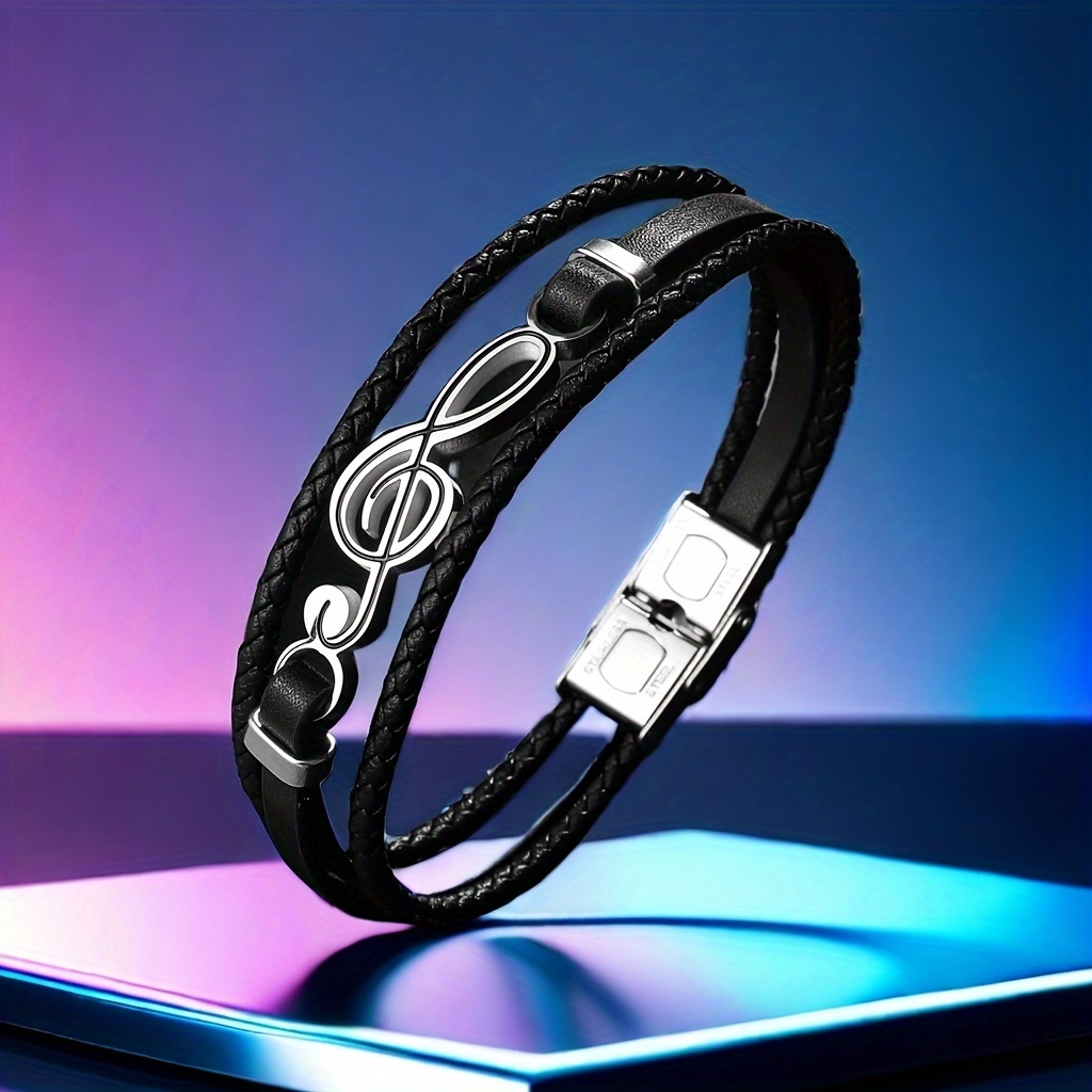 1pc Music Note Charm Bracelet, Woven Pu Leather, Sexy Cute Hip Hop Style, Party & Music Festival Accessory, Thanksgiving Gift , Stylish Gift | Musical | ,
1pc Music Note Charm Bracelet, Woven Pu Leather, Sexy Cute Hip Hop Style, Party & Music Festival Accessory, Thanksgiving Gift , Stylish Gift | Musical | ,