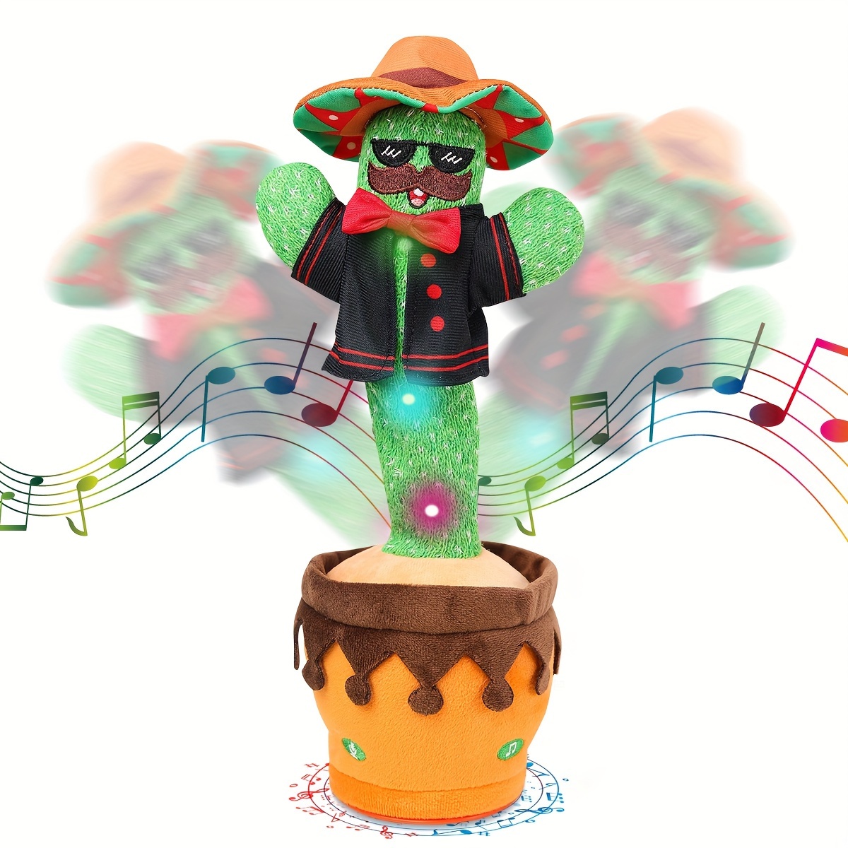 1pc Singing And Dancing Cactus Plush Toy, Musical Cactus With Bow Tie, Polyester Fiber, Interactive , With No Battery Required For Christmas, Halloween, Thanksgiving Gift, Cactus Decor
1pc Singing And Dancing Cactus Plush Toy, Musical Cactus With Bow Tie, Polyester Fiber, Interactive , With No Battery Required For Christmas, Halloween, Thanksgiving Gift, Cactus Decor