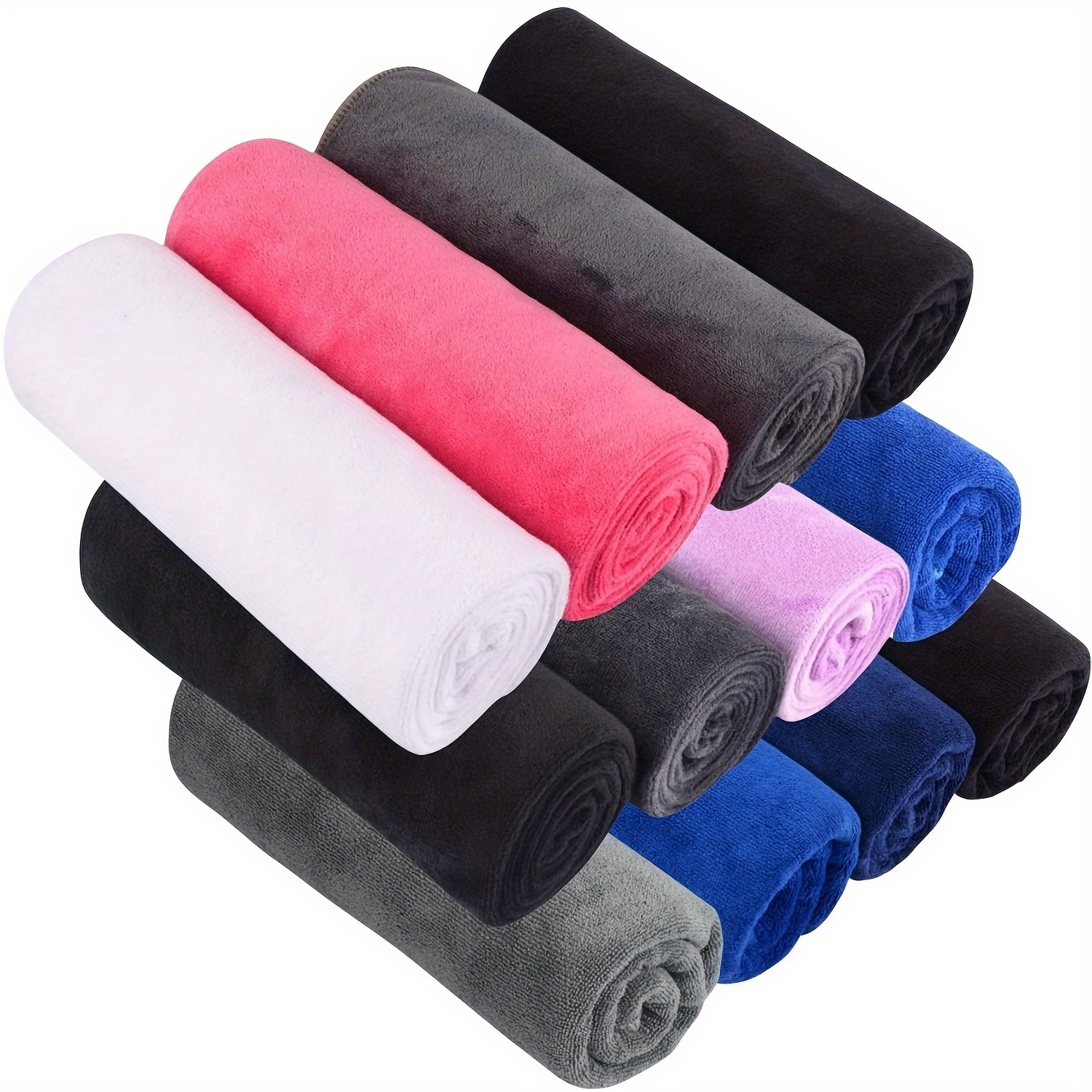 4 Packs Microfiber Towels For Men & Women: Fast Drying, Absorbent, And Super Soft For Fitness, Gym, Yoga, Golf, Camping, And As A Gift
4 Packs Microfiber Towels For Men & Women: Fast Drying, Absorbent, And Super Soft For Fitness, Gym, Yoga, Golf, Camping, And As A Gift