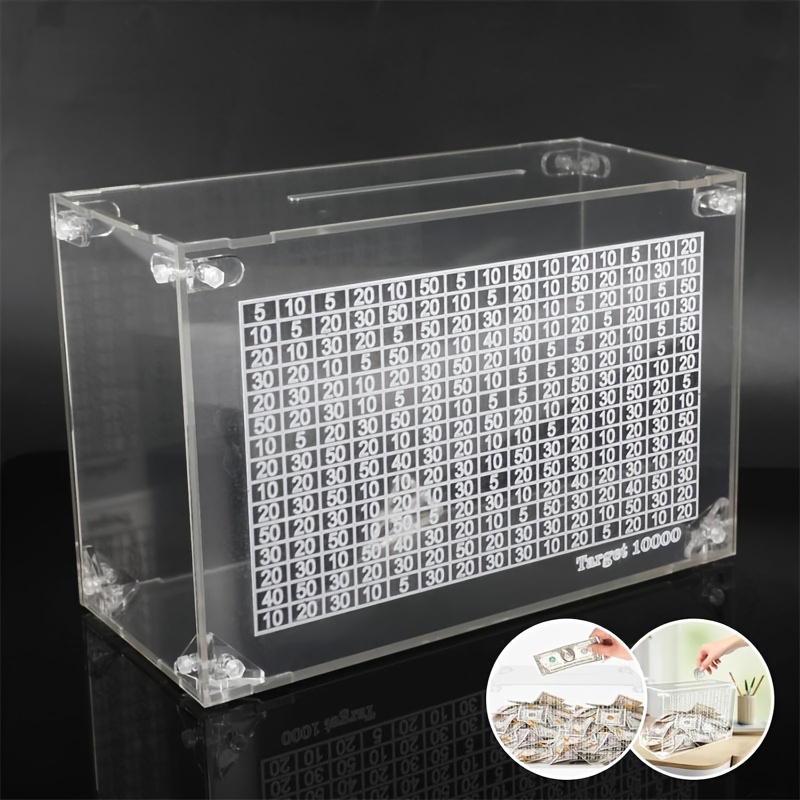 1 Pack Money Counter Adult Piggy Bank Counter Transparent Money Box With Savings Acrylic Piggy Bank (1,0000pcs)
1 Pack Money Counter Adult Piggy Bank Counter Transparent Money Box With Savings Acrylic Piggy Bank (1,0000pcs)