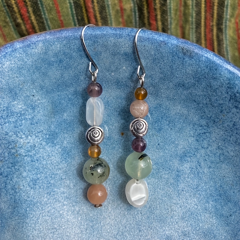 Boho Chic Colorful Beaded Long Drop Earrings - Vintage-inspired, Versatile Party Accessory For Ages 14+
Boho Chic Colorful Beaded Long Drop Earrings - Vintage-inspired, Versatile Party Accessory For Ages 14+