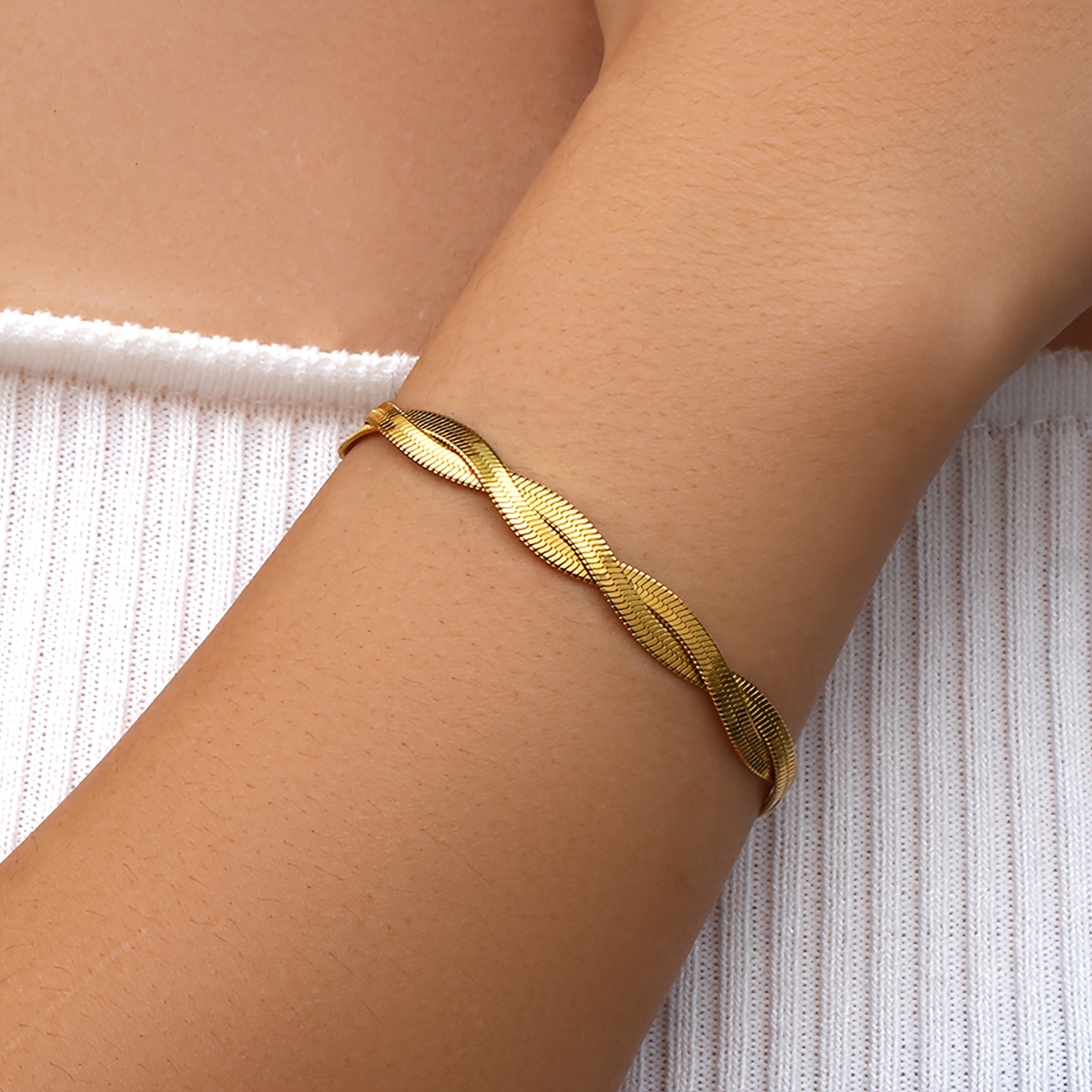 Elegant Stainless Steel Bracelet For Women, Simple & Versatile, Perfect Jewelry Gift For Parties And Events
Elegant Stainless Steel Bracelet For Women, Simple & Versatile, Perfect Jewelry Gift For Parties And Events