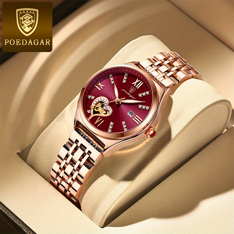 Poedagar Student Casual Quartz Watch Stainless Steel Quartz Watch Night Light Calendar Waterproof
Poedagar Student Casual Quartz Watch Stainless Steel Quartz Watch Night Light Calendar Waterproof