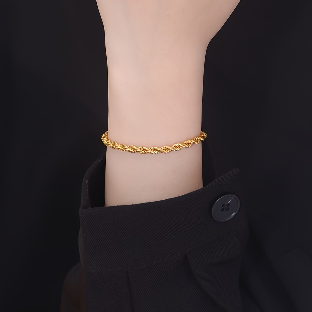 Bracelet en fer forgé torsadé élégant pour femmes, incrustation de pierre, polyvalent pour le port et les , accessoire pour toutes les
Bracelet en fer forgé torsadé élégant pour femmes, incrustation de pierre, polyvalent pour le port et les , accessoire pour toutes les