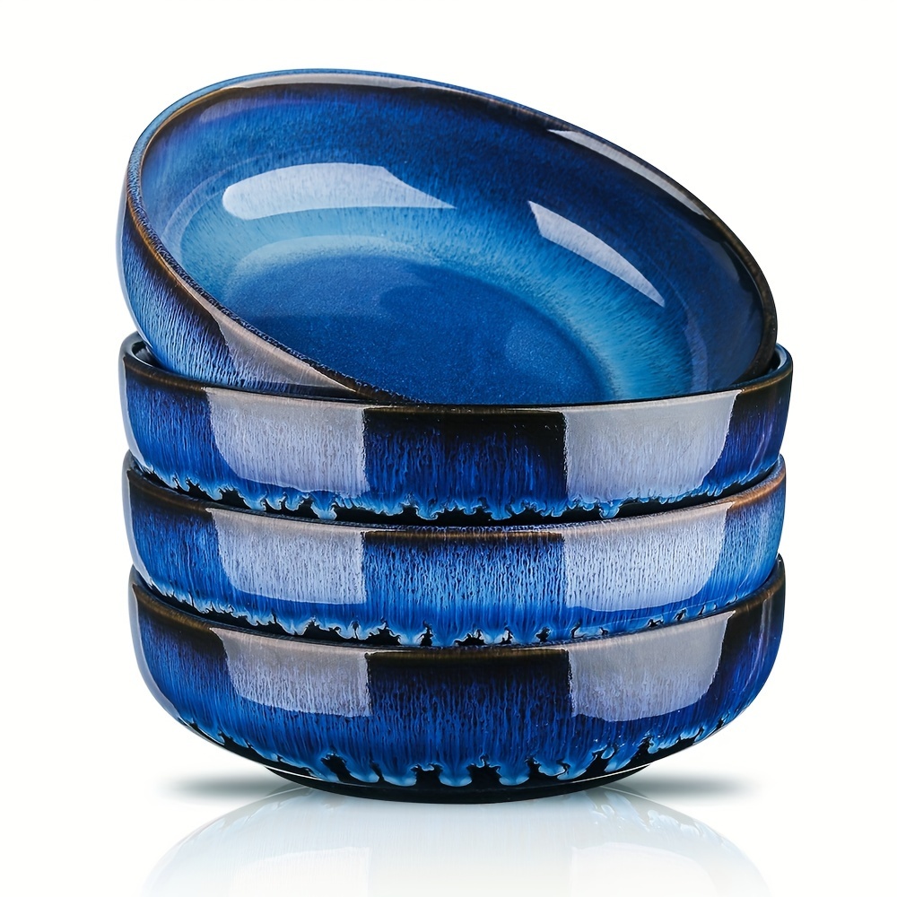 4pcs Ceramic 46 Oz Pasta Bowls Set Of 4, Large Salad Bowl Set, Large Bowl For Eating, Dinner Bowls, Stackable Serving Bowls, Reactive Glaze Series ( Blue) Koov
4pcs Ceramic 46 Oz Pasta Bowls Set Of 4, Large Salad Bowl Set, Large Bowl For Eating, Dinner Bowls, Stackable Serving Bowls, Reactive Glaze Series ( Blue) Koov