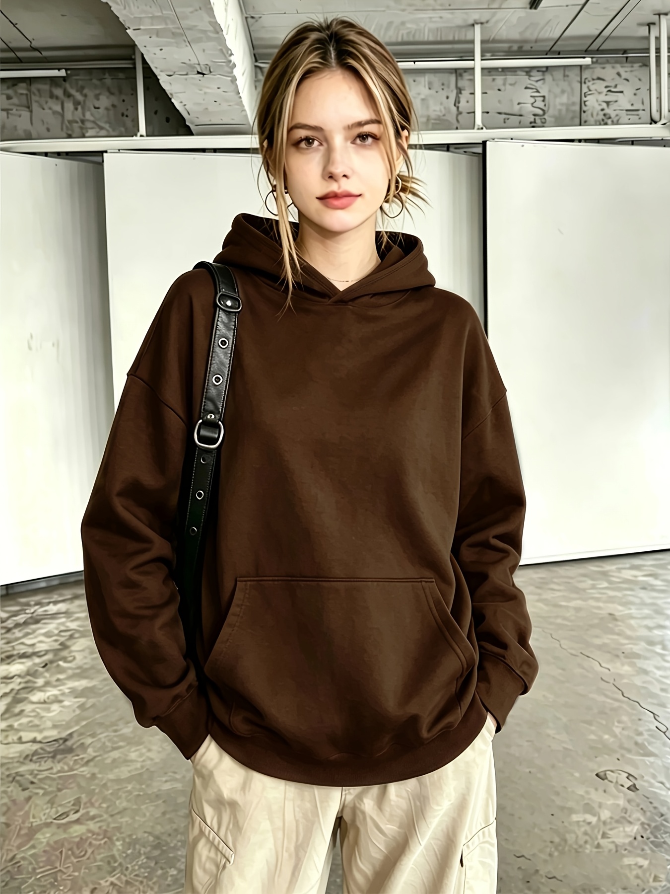 3aef5edd 1fb2 4c56 9747 0e4363bfdf47 Women's Hooded Sweatshirt with Back Rhinestone Embroidery, Cut-Out Design, Hot Style, Loose Streetwear Jacket