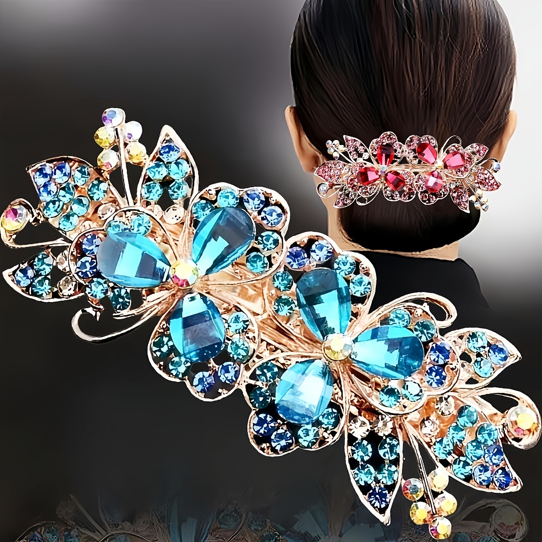 Elegant Large Flower Rhinestone Hair Clip - Vintage & Minimalist Style, All , Birthday Gifts & Casual Parties
Elegant Large Flower Rhinestone Hair Clip - Vintage & Minimalist Style, All , Birthday Gifts & Casual Parties