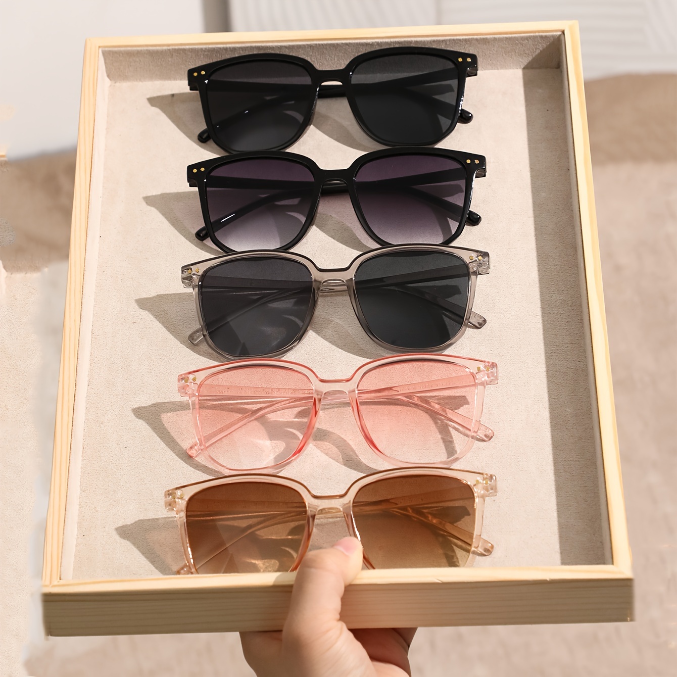 5pcs Women's Multicolor Fashion Glasses Simple Casual Fashion Matching With Holiday Travel Couple
5pcs Women's Multicolor Fashion Glasses Simple Casual Fashion Matching With Holiday Travel Couple