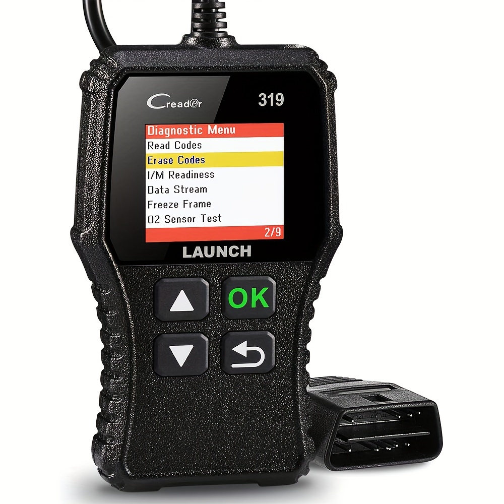 Engine Fault Code Reader, Cr319 Code Reader Scanner, Can Diagnostic Scan Tool Supports Dtc Lookup, Mode6 O2 Sensor For Obdii Protocol Cars Since 1996 Black
Engine Fault Code Reader, Cr319 Code Reader Scanner, Can Diagnostic Scan Tool Supports Dtc Lookup, Mode6 O2 Sensor For Obdii Protocol Cars Since 1996 Black