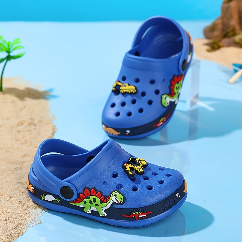Trendy Cute Cartoon Slip On Sandals For Boys, Breathable Lightweight Clogs For Indoor Outdoor Beach
Trendy Cute Cartoon Slip On Sandals For Boys, Breathable Lightweight Clogs For Indoor Outdoor Beach