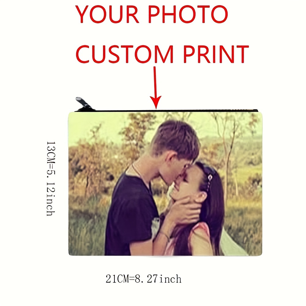 Personalized Photo Cosmetic Bag, Custom Canvas Makeup Pouch With Zipper, Hand Washable White Linen Clutch Storage Case
Personalized Photo Cosmetic Bag, Custom Canvas Makeup Pouch With Zipper, Hand Washable White Linen Clutch Storage Case