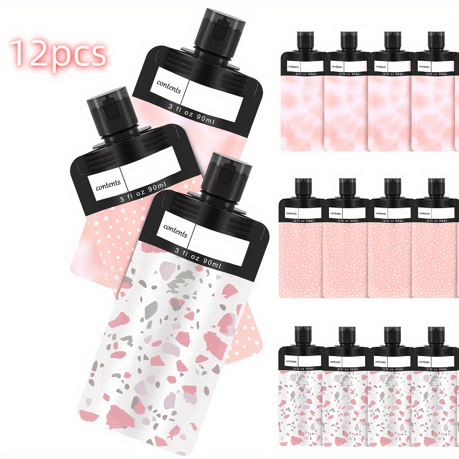 12pcs Travel Pouches For Toiletries, Leak Proof 3oz/90ml Tsa Approved Travel Squeeze Pouches, Refillable Stand Up Liquid Travel Containers For Shampoo Conditioner Lotion Body Wash
12pcs Travel Pouches For Toiletries, Leak Proof 3oz/90ml Tsa Approved Travel Squeeze Pouches, Refillable Stand Up Liquid Travel Containers For Shampoo Conditioner Lotion Body Wash