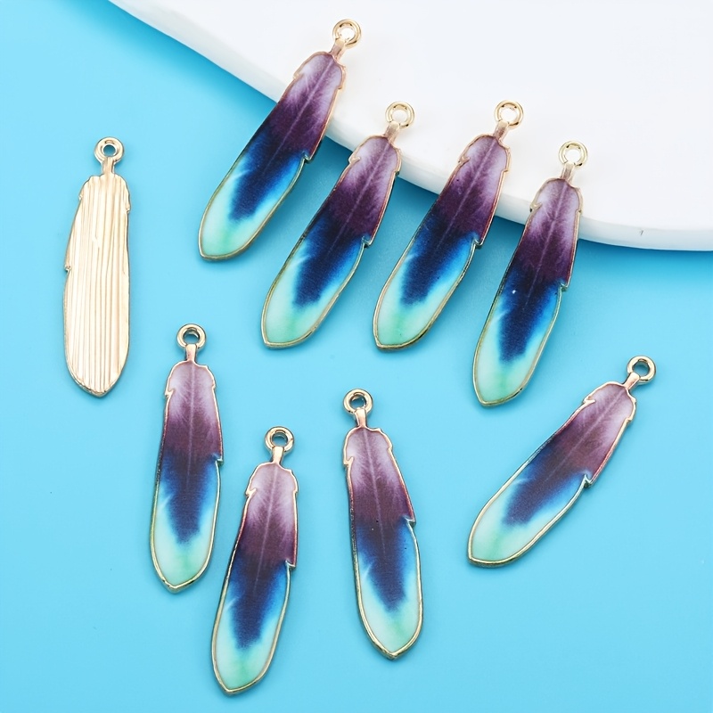 Set Of 10 Bohemian-style Zinc Alloy Feather Charms, Vibrant Enamel Pendants Suitable For Diy Necklaces, Earrings, Keychains, And Bag Accessories For Women.
Set Of 10 Bohemian-style Zinc Alloy Feather Charms, Vibrant Enamel Pendants Suitable For Diy Necklaces, Earrings, Keychains, And Bag Accessories For Women.