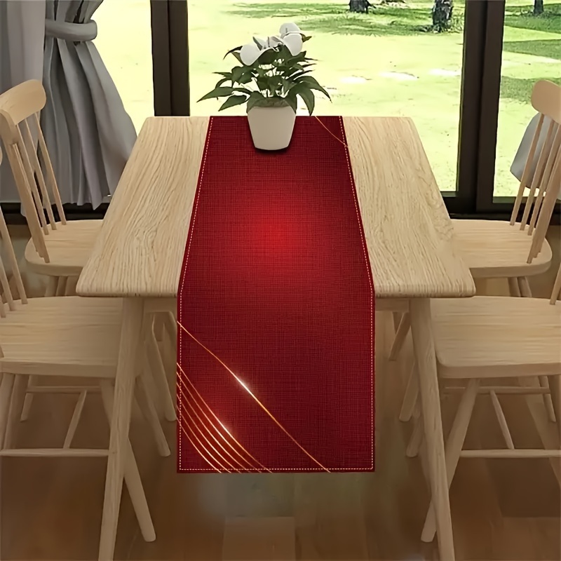 1pc Red And Design Table Runner - Polyester, Rectangular Shape, Holiday Dining & Party Decor, Indoor/outdoor Use
1pc Red And Design Table Runner - Polyester, Rectangular Shape, Holiday Dining & Party Decor, Indoor/outdoor Use