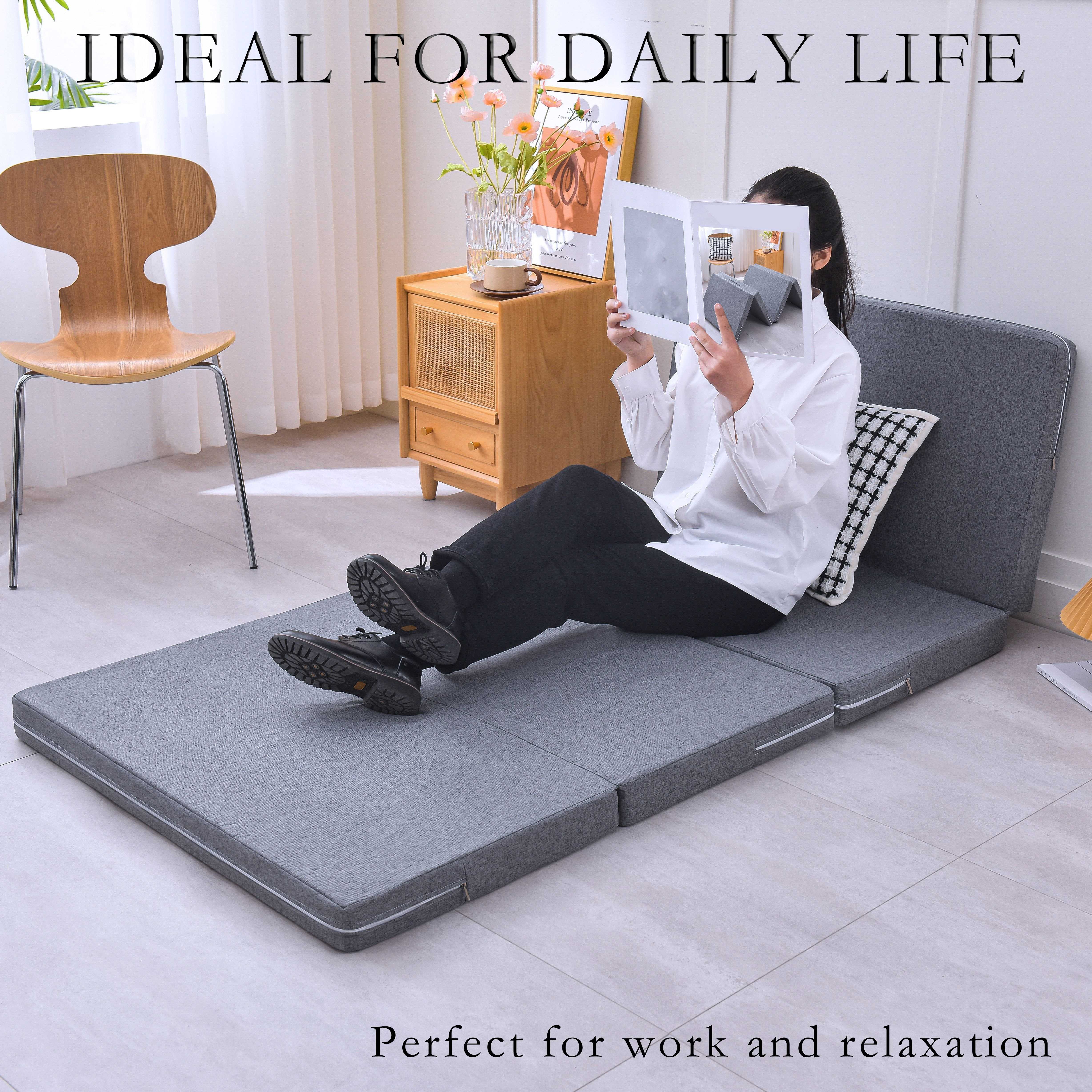 1pc Folding Mattress Pad With Storage Bag Foldable Foam Topper Floor Cot Mattress, Guest Room Bedroom Bed Machine Washable Cover And Waterproof Lining
1pc Folding Mattress Pad With Storage Bag Foldable Foam Topper Floor Cot Mattress, Guest Room Bedroom Bed Machine Washable Cover And Waterproof Lining