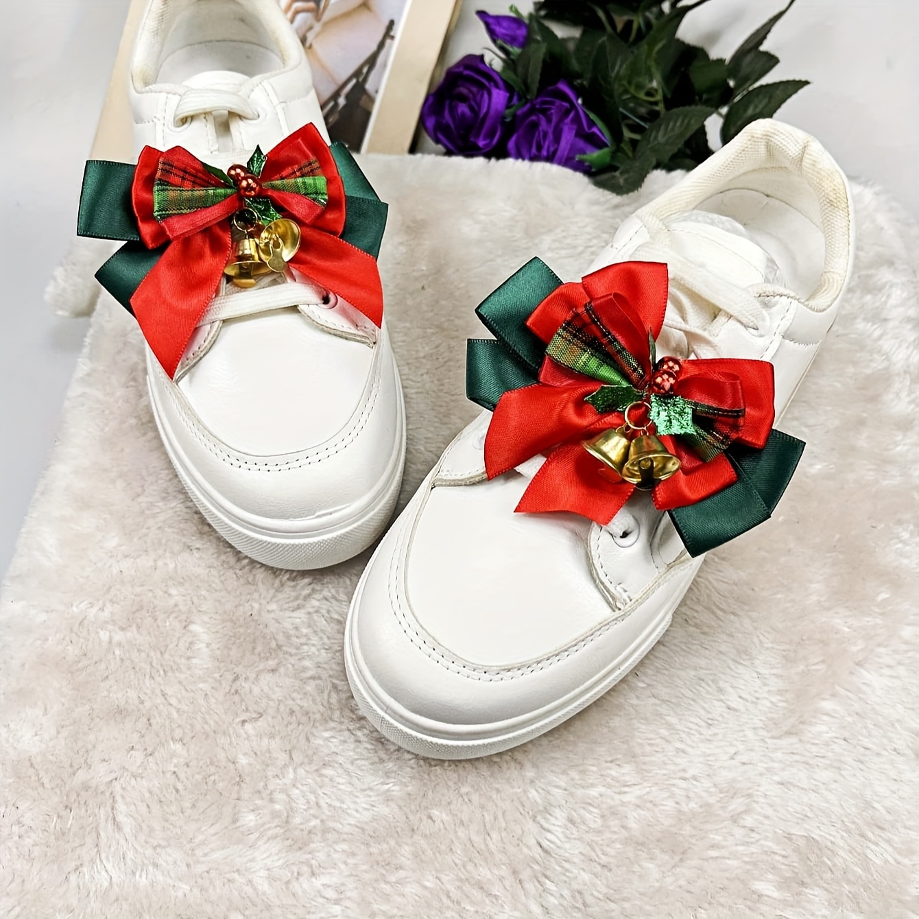 Christmas Accessories, Set Of 2 - Removable Bow , Polyester - Decorations For Women's Footwear
Christmas Accessories, Set Of 2 - Removable Bow , Polyester - Decorations For Women's Footwear