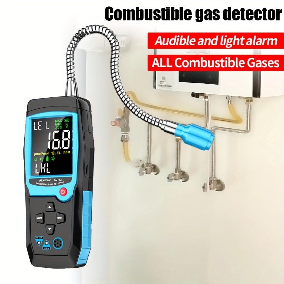 Aicevoos Digital Combustible Gas Leak Detector Gas Natural Gas Tester Sound Light Alarm Meter
Aicevoos Digital Combustible Gas Leak Detector Gas Natural Gas Tester Sound Light Alarm Meter