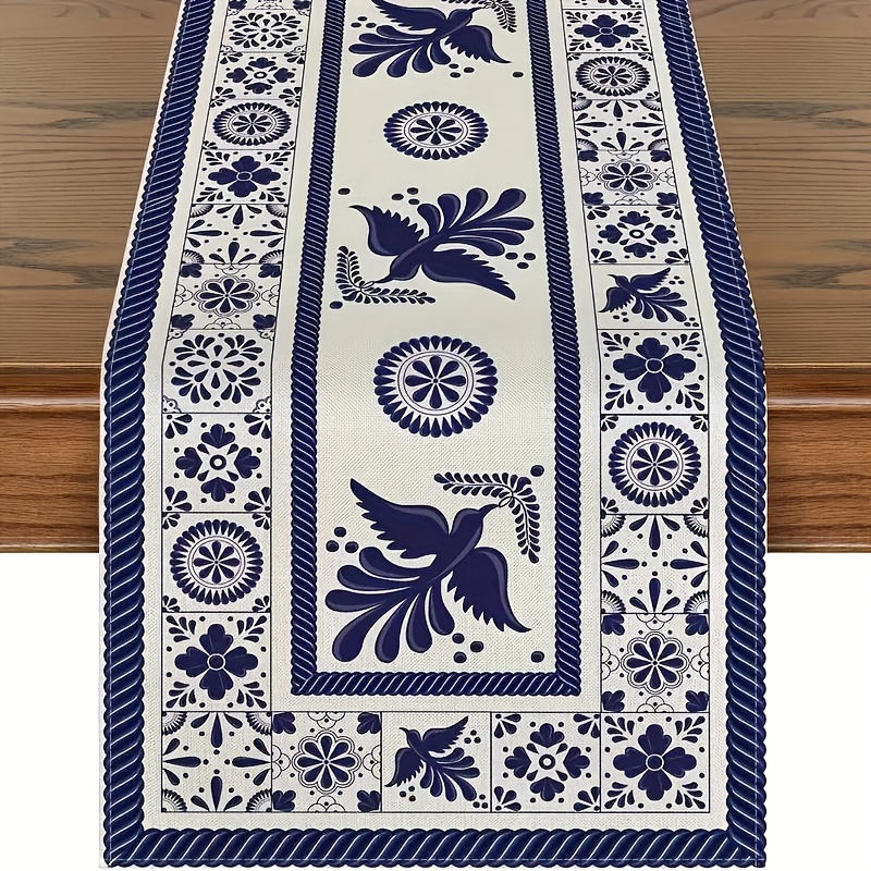 Fiesta Table Runner - Patchwork Design, Heat-resistant Linen, Kitchen & Dining Decor, Home Parties, Rectangle Shape
Fiesta Table Runner - Patchwork Design, Heat-resistant Linen, Kitchen & Dining Decor, Home Parties, Rectangle Shape
