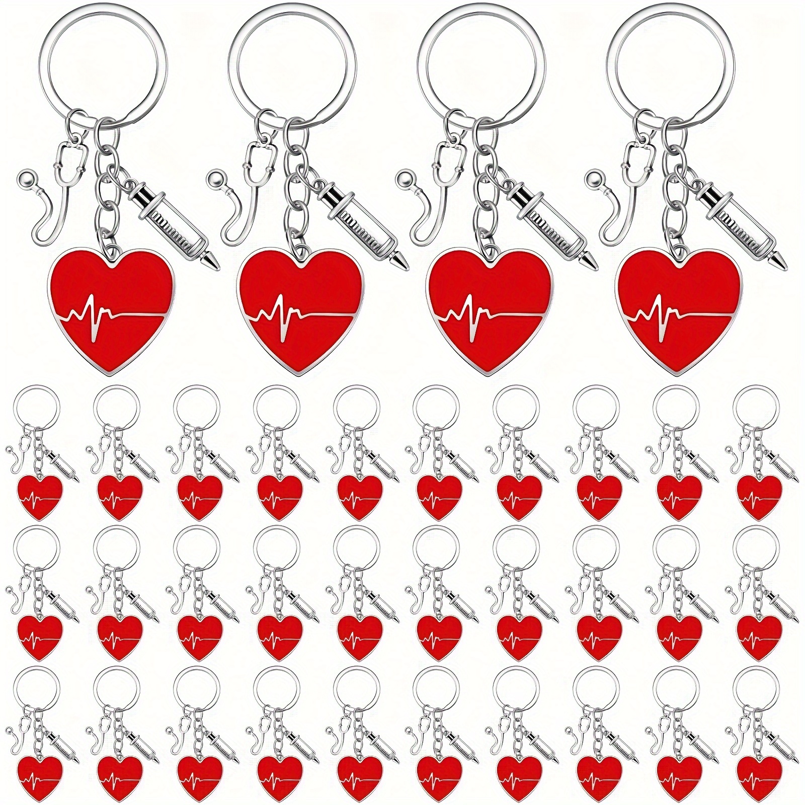 36pcs Nurse Keychain Loose Nurse Week Gift Set With Red Heart Syringe Keychain Stethoscope Pendant Nurse Party Gift Rn Female Nurse Day Graduation Student Thank You Gift
36pcs Nurse Keychain Loose Nurse Week Gift Set With Red Heart Syringe Keychain Stethoscope Pendant Nurse Party Gift Rn Female Nurse Day Graduation Student Thank You Gift